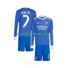 Koszulka Real Madryt Vinicius Junior 7 Dziecięcy Trzeci Koszulki Piłkarskie 2025-2026 Długi Rękaw